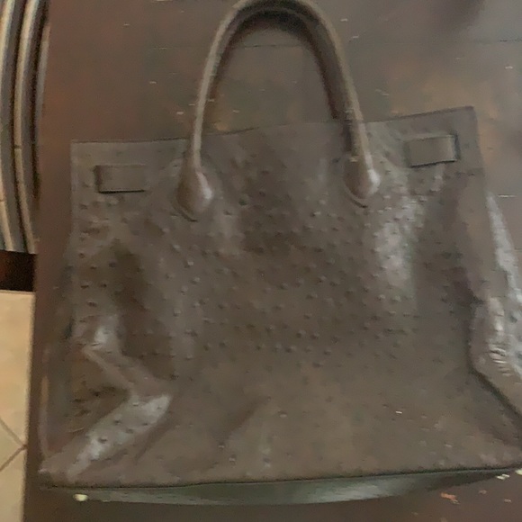 Furla Ostrich Handbag - Picture 2 of 7